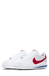 Nike Cortez Sneakers In White And Red In White/ Varsity Royal/ Red