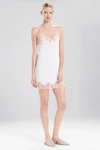 Natori Intimates Enchant Lace Trim Chemise In Ivory/rose