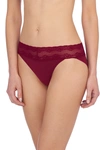 Natori Intimates Bliss Perfection One-size V-kini Panty In Port/sumac