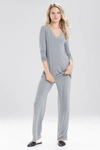 Natori Feathers Essentials Pajamas Set In Heather Grey