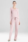 Natori Feathers Essentials Pajamas Set In Heather Tea Rose