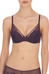 Natori Flora Contour Underwire Bra (32b) With Lace In Sumac