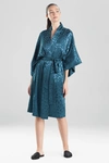 Natori Decadence Wrap Robe In Ocean Teal