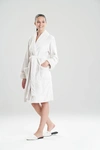 Natori Plush Sherpa Cozy Wrap Robe With Pockets + Belt In Bone