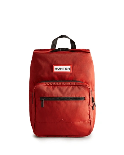 Hunter Nylon Pioneer Top Clip Backpack In Red