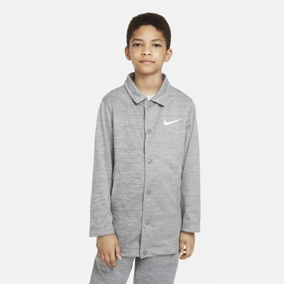 Nike Therma-fit Big Kids' (boys') Coaches' Jacket In Grey