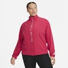 Nike Women's Air Dri-fit Running Jacket (plus Size) In Red