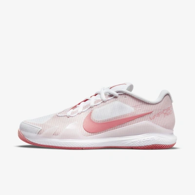 Nike Court Air Zoom Vapor Pro Women's Hard Court Tennis Shoes In White,pink Salt
