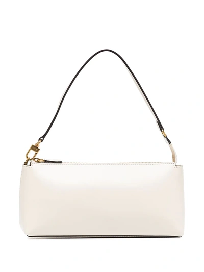 Staud Kaia Leather Shoulder Bag In Neutrals