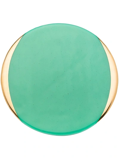 Les Ottomans Green Murano Glass Charger Plate