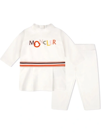 Moncler Babies' Logo印花运动套装 In White