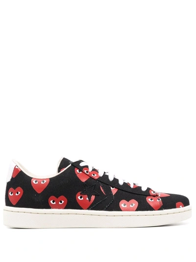 Comme Des Garçons Play X Converse X Converse All Star Low-top Sneakers In Black