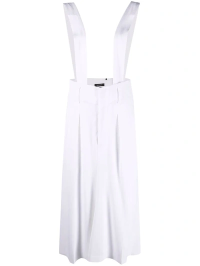Isabel Marant Laraya 背带细节半身裙 In White