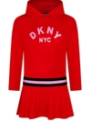 DKNY SEQUINED HOODED DRESS