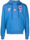 Off-white Mlb Chicago Cubs Cotton Jersey Hoodie In Blau