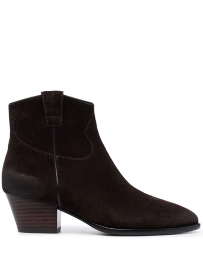 Ash Houston Mid-heel Boots In Brown