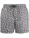 LES HOMMES LOGO-PRINT SWIM SHORTS