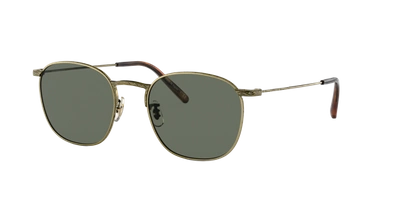 Oliver Peoples Ov1285st Goldsen Rectangle-frame Titanium Sunglasses In G-15
