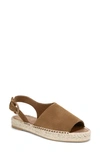 Vince Linton Espadrille Sandal In Olive Wood