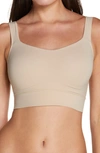 Natori Bliss Flex Wireless Contour Bralette In Cafe