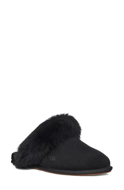 Ugg Scuff Sis Genuine Shearling Mule Slipper In Black