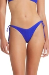 Bound By Bond-eye The Serenity Side Tie Bikini Bottoms In Bright Blue