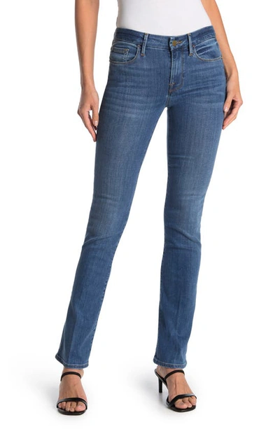 Frame Le Mini Boot Jeans In Poe In Blue