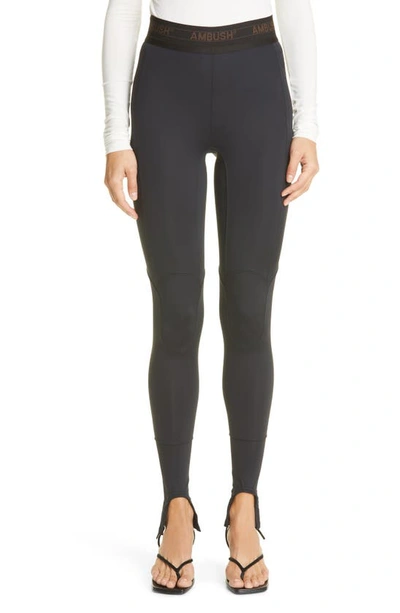 Ambush Stirrup High-waist Leggings In Black