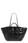 ALLSAINTS NADALINE QUILTED LEATHER TOTE,WB012X