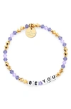 Little Words Project Be Yourself Beaded Stretch Bracelet In Multi
