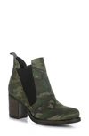 Bos. & Co. Bellini Waterproof Chelsea Boot In Green Camo/ Green Suede