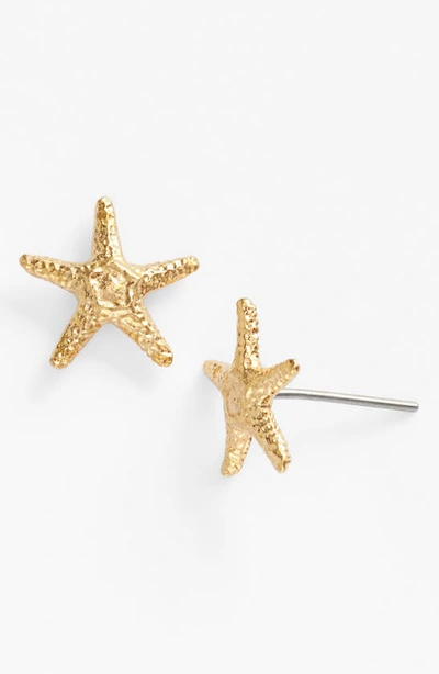 Ki-ele 'manini' Starfish Stud Earrings In Gold