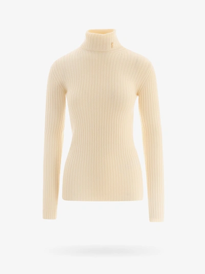 Saint Laurent Sweater In White