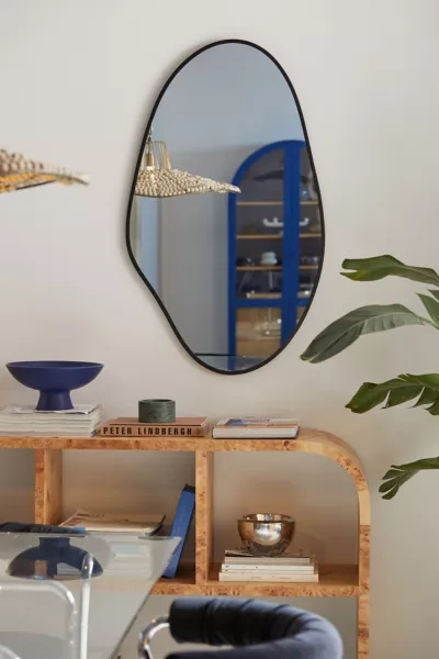 Urban Outfitters Aria Blob Wall Mirror In Black