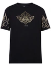 Ihs Printed Cotton T-shirt In Black