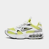 Nike Zoom Air Fire Low-top Sneakers In White/light Lemon Twist/black/metallic Silver