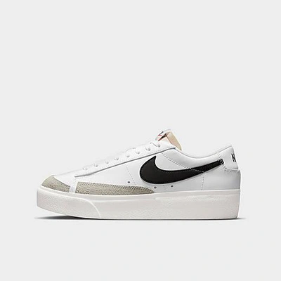 Nike Blazer Suede-trimmed Leather Platform Sneakers In Default Title