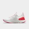 Nike React Phantom Run Flyknit 2 Running Shoe In Platinum Tint/black/hyper Pink/chile Red