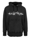 GIVENCHY MAN BLACK GIVENCHY BARBED WIRE OVERSIZE HOODIE,BMJ0D53Y69 001