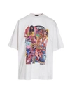 WE11 DONE WE11 DONE NEW MOVIE COLLAGE T-SHIRT,WDTP720097UWH WHITE