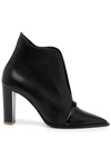 Malone Souliers Clara Heeled Leather Boots In Black