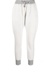 Dsquared2 Cotton Jersey Jogging Pants In Grau