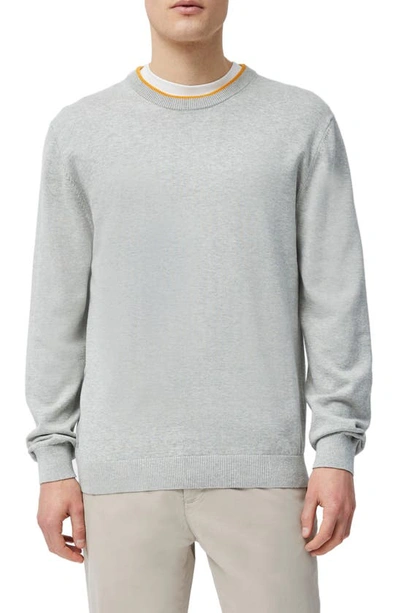 French Connection Core Mozart Crewneck Sweater In 02-light Grey -satsuma