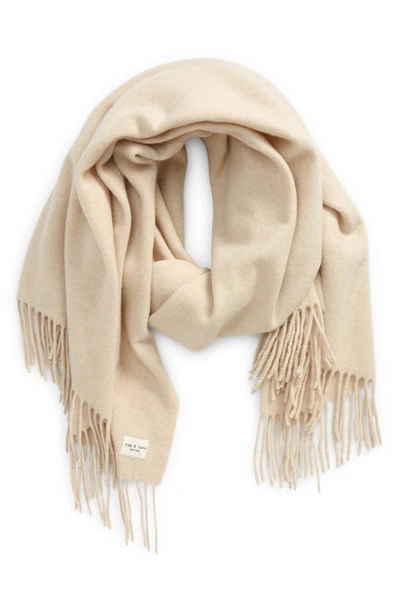 Rag & Bone Addison Recycled Wool Scarf In Oatmeal