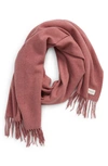 Rag & Bone Addison Recycled Wool Scarf In Rose