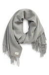 Rag & Bone Addison Recycled Wool Scarf In Midgrey