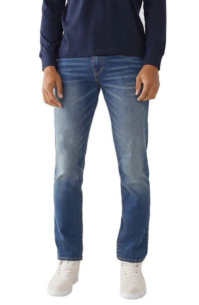 True Religion Brand Jeans Geno Flap Big T Slim Straight Leg Jeans In Side Court