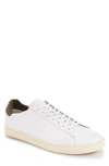 Clae Bradley Sneaker In White/ Green Leather