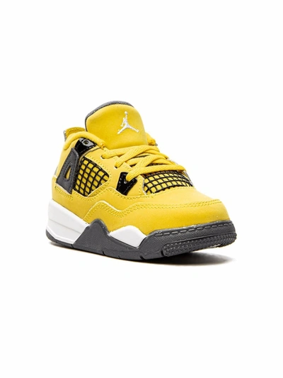 Jordan Babies'  4 Low-top Sneakers In Yellow