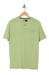 X-ray Pocket Henley Shirt In Dusty Mint